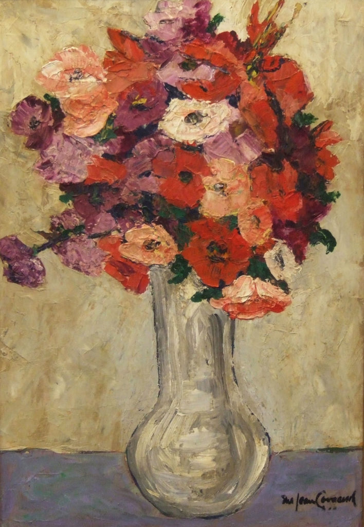 “Mexican Flowers”, oil on panel, 24" x 16", $1800 A still life painting of flowers.